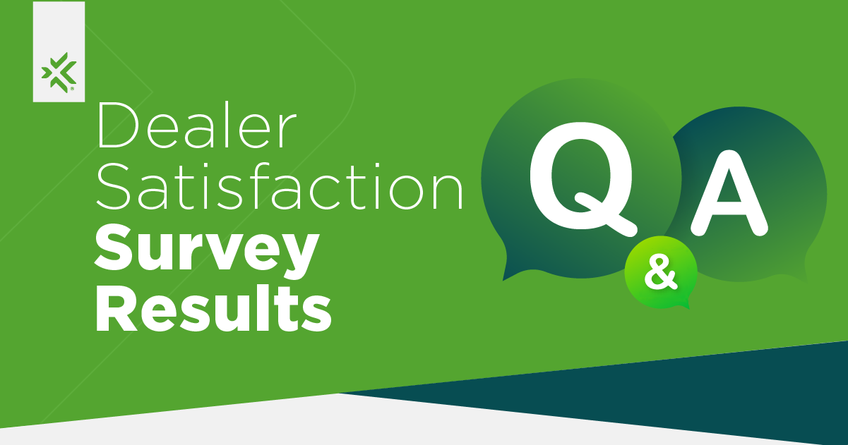 Results from our August Dealer Satisfaction Survey